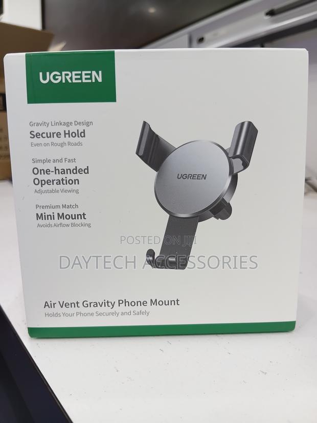Ugreen Air Vent Gravity Phone Mount Automatic Gravity Linkage Design. - thumbnail 2