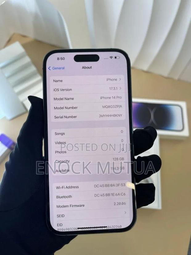 Apple iPhone 14 Pro 128 GB Purple - thumbnail 3