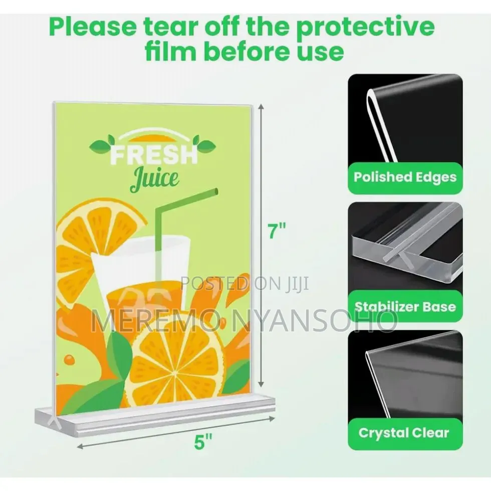 Acrylic Table Talkers