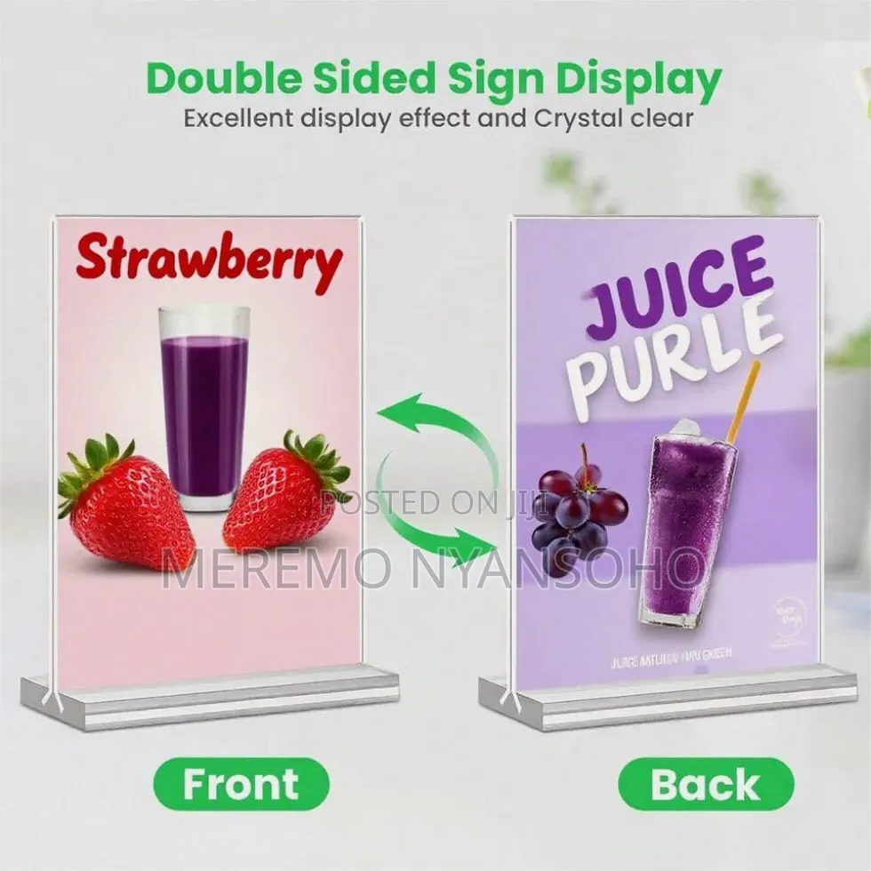 Acrylic Table Talkers