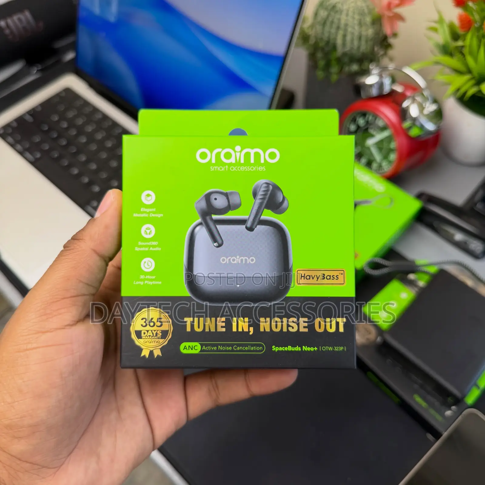 Oraimo SpaceBuds Neo+ SpaceBuds Neo+ ANC Wireless Earbuds - Black