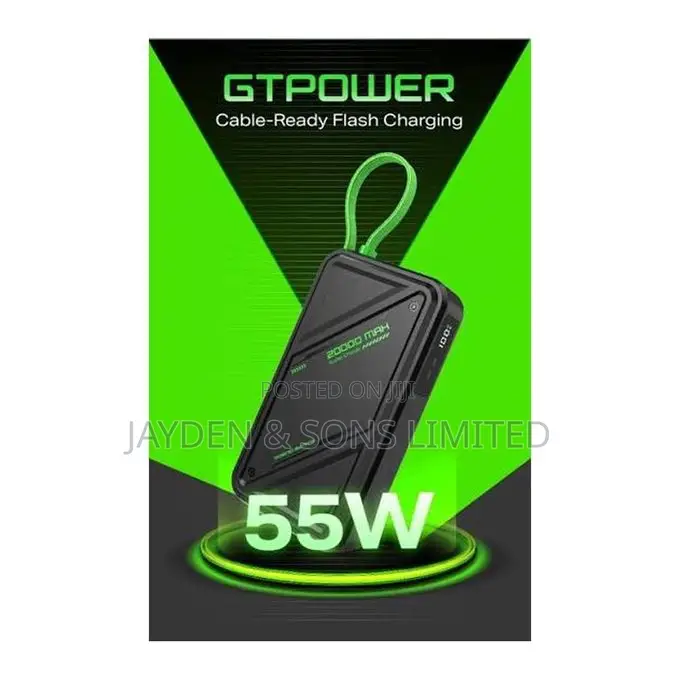 Infinix 20,000mAh 55W Power Bank – Fast Charging