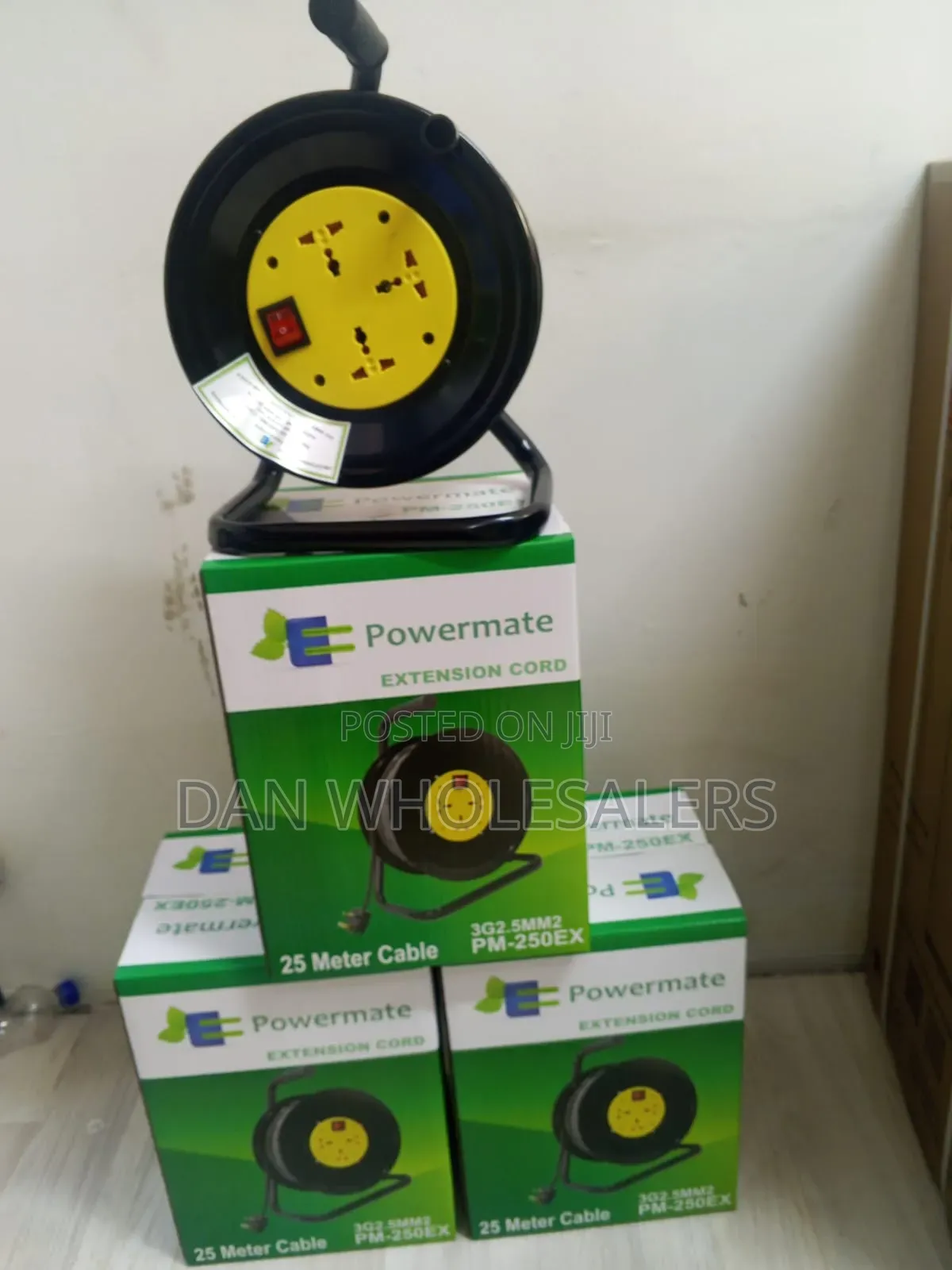 Powermate 25 Meter Extension Cable Reel 2.5mm Heavy Duty