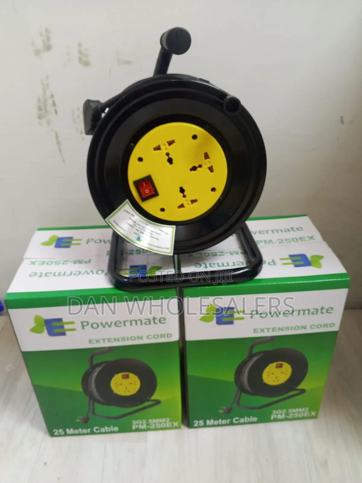 Powermate 25M 2.5mm Extension Cable Reel With Safety Switch