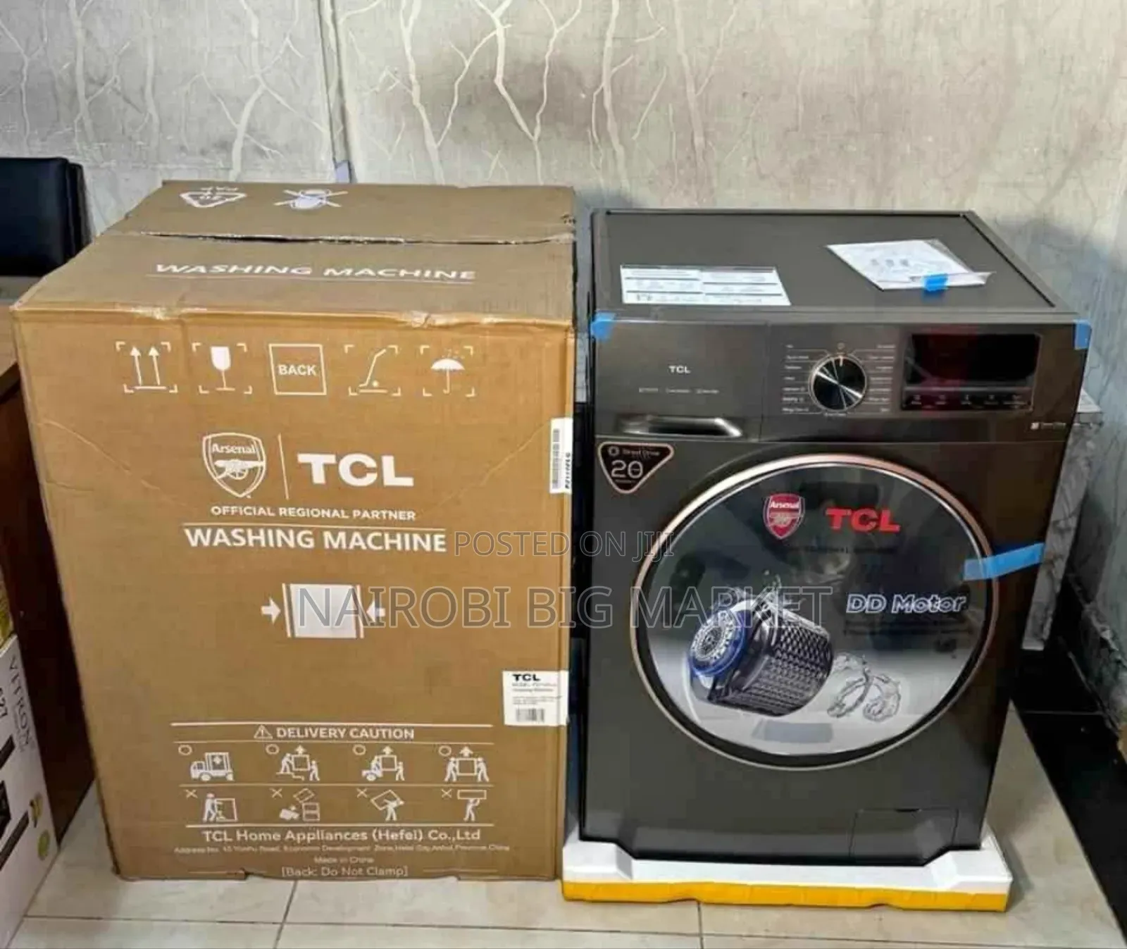 TCL Washing Machine Front 9 Kg Wash and Spin Touch Screen