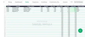 Small Business Excel Template - Sales, Expenses, Stock Profit
