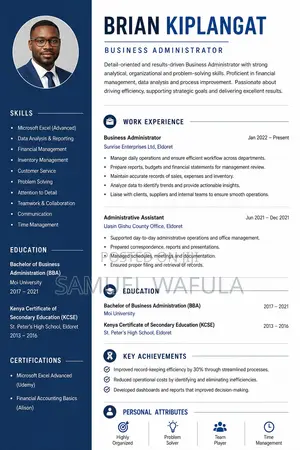 Professional CV Writing Job Application - From KSh 100
