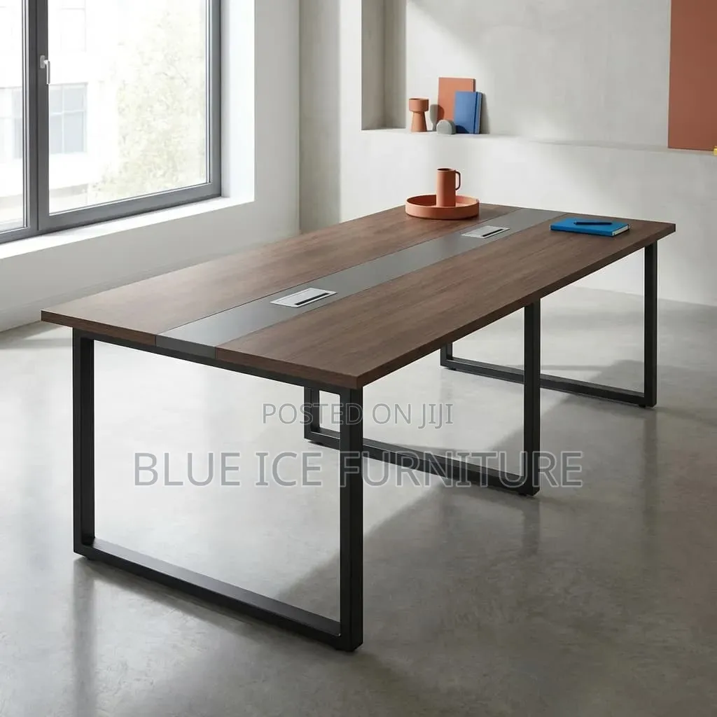 Brown Black Modern Boardroom Conference Table