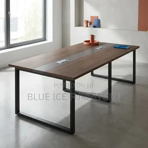 Brown Black Modern Boardroom Conference Table