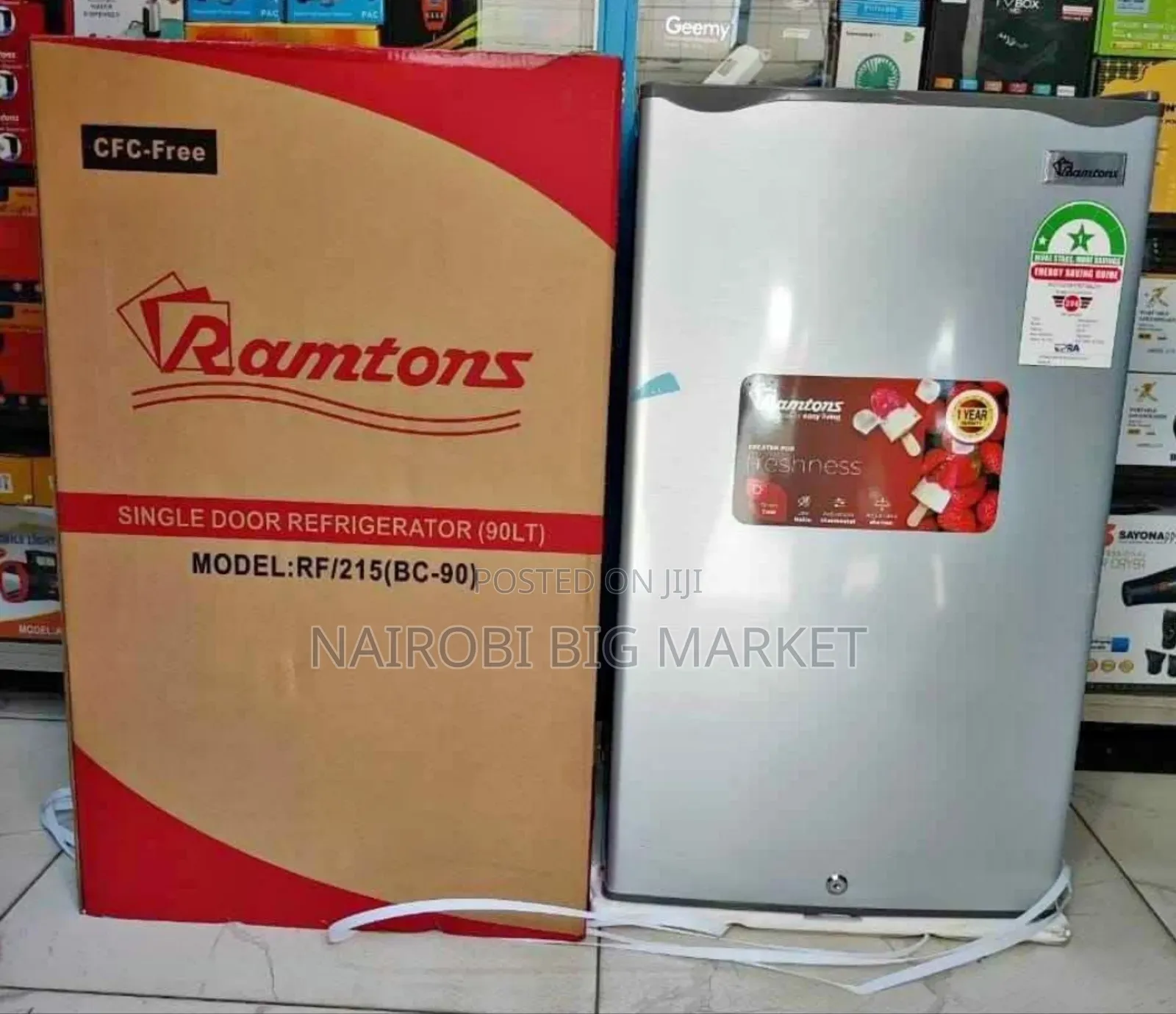 Ramtons 90 Litres Single Door Refrigerator