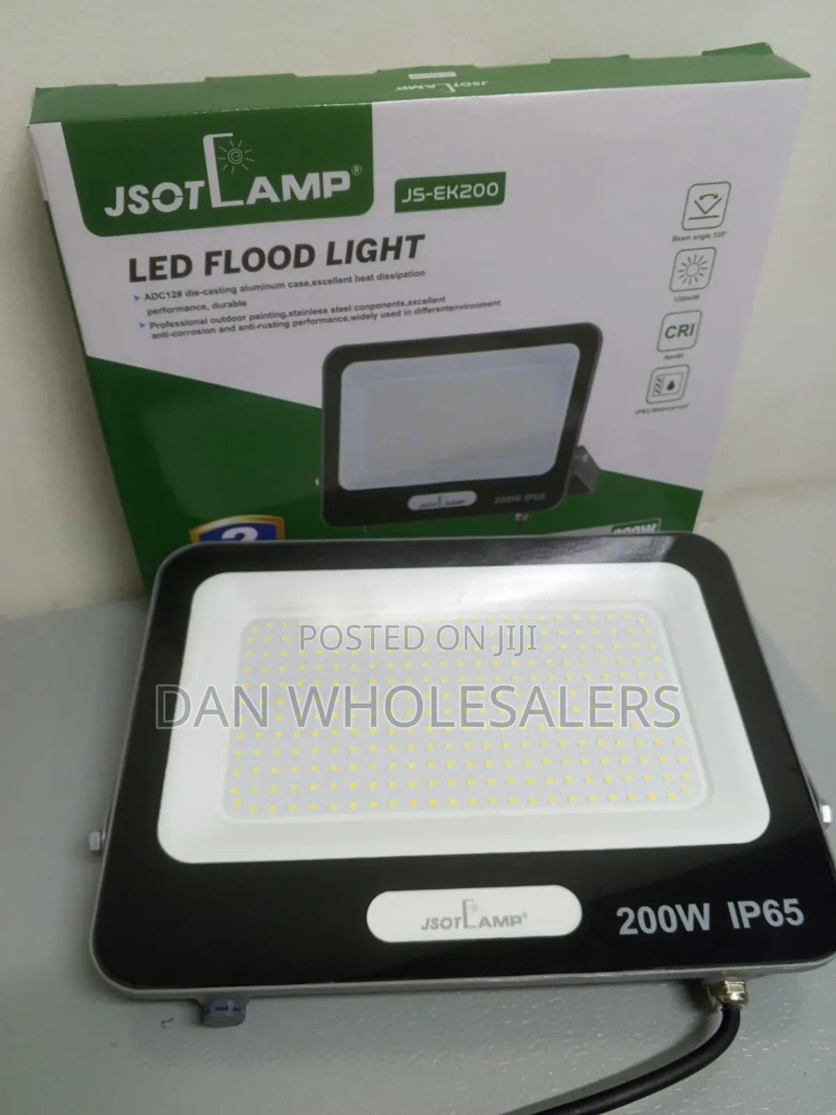 JSOTLAMP 200W LED Flood Light CRI80 High Color Rendering