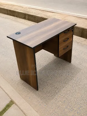 Modern Office Desk With Drawers and Lock