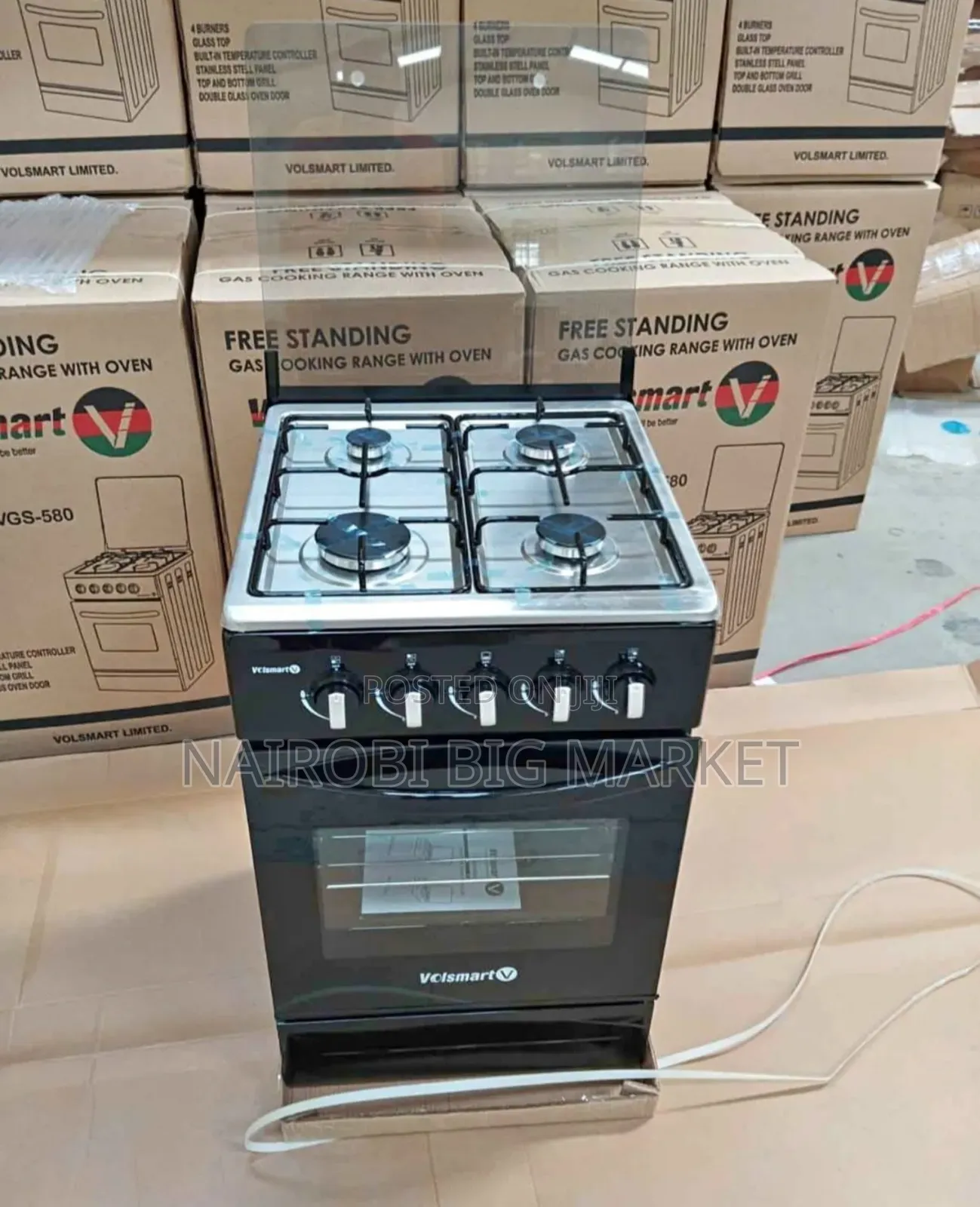 50*55 Volsmart Full Gas JET Standing Cooker