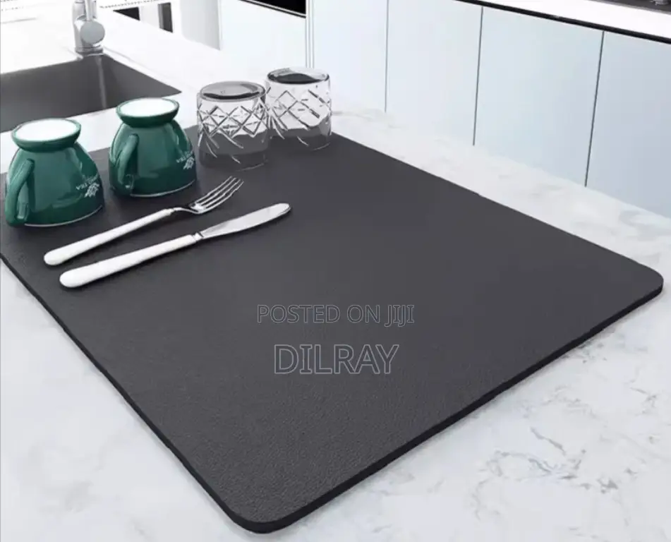 Kitchen Dishes Drainer Mat