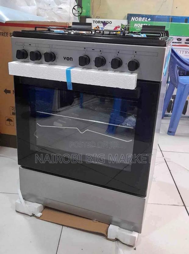 60*60 Von Simfer 3+1 Standing Cooker With Gas Sensor and Food Warmer