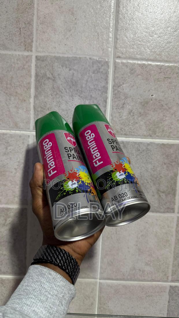 Green Spray Paint Cans