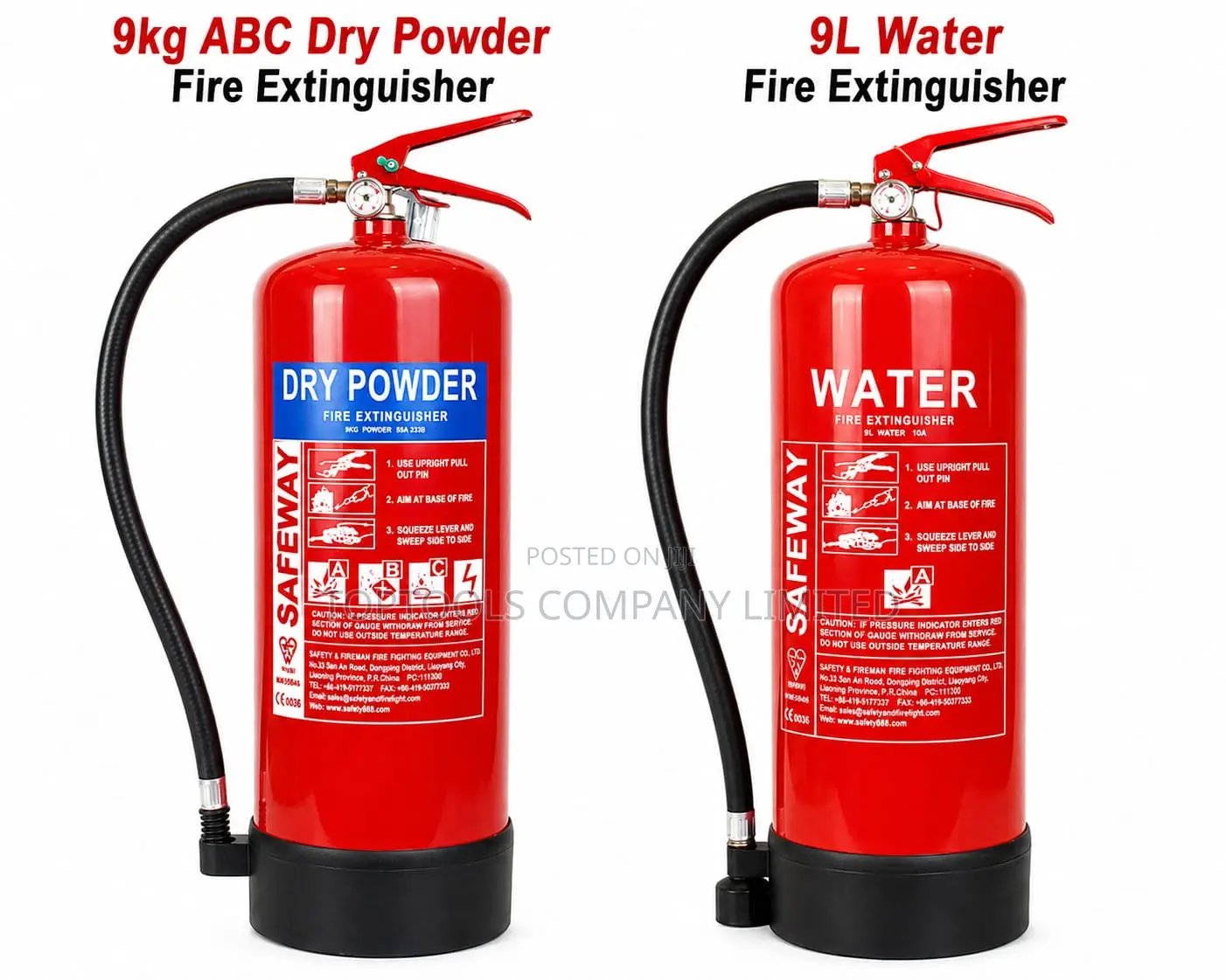 Fire Extinguishers 9kg Dry Powder