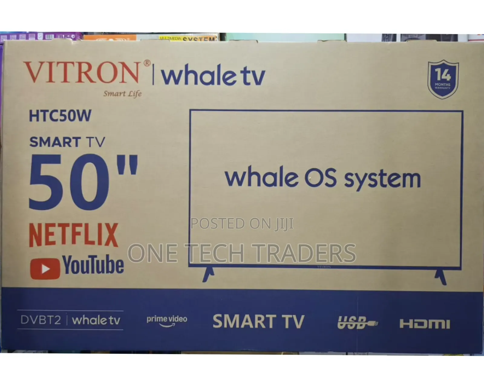 Vitron 50" Smart Android TV Whale TV Model: HTC50W