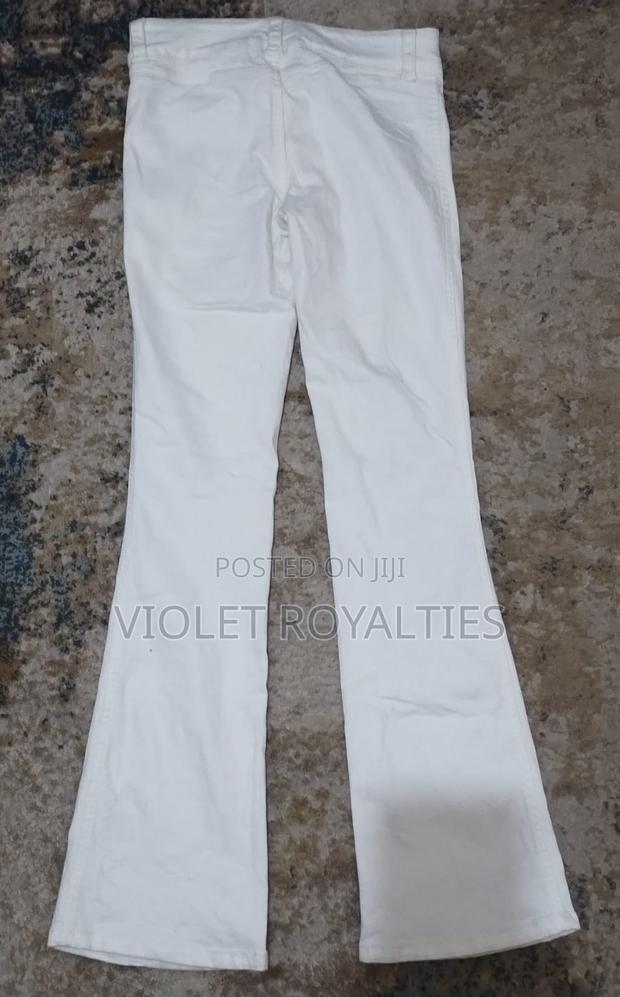 H M Off-White Bootcut Trousers - thumbnail 2