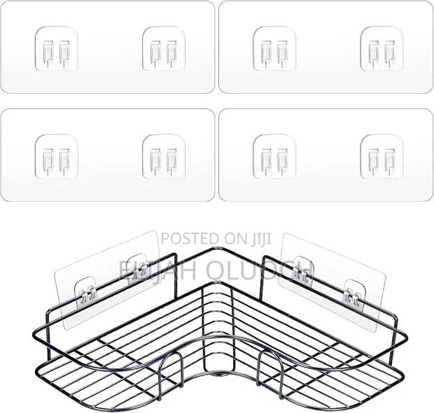 Single Clear Self Adhesive Hooks / Shelf Stickers