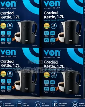 Von Cordless 1.7ltrs Cordless Kettle