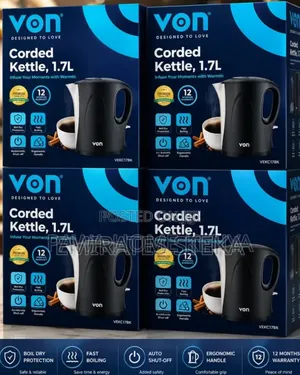 Von Cordless 1.7ltrs Cordless Kettle