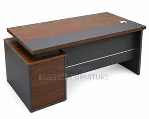 Stylish Manager’s Desk With Side Storage - Executive Desk