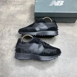 Quality Leather New Balance 327 Triple Black (MS327CTB) Size 37-45