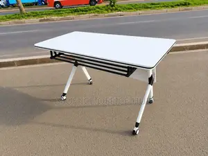 Office Table- Foldable Training Table With Wheels