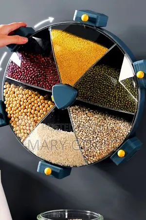 6 Grid Rotating Cereal Dispenser