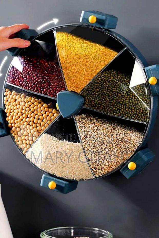 6 Grid Rotating Cereal Dispenser