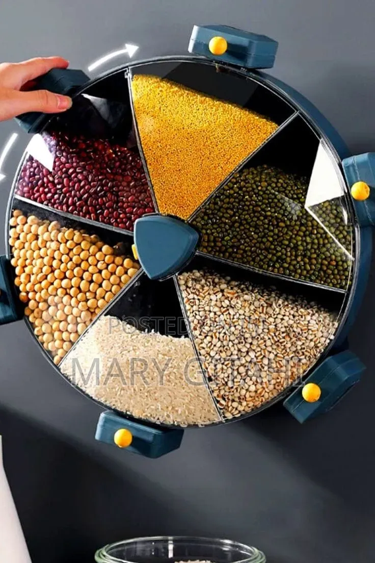 6 Grid Rotating Cereal Dispenser
