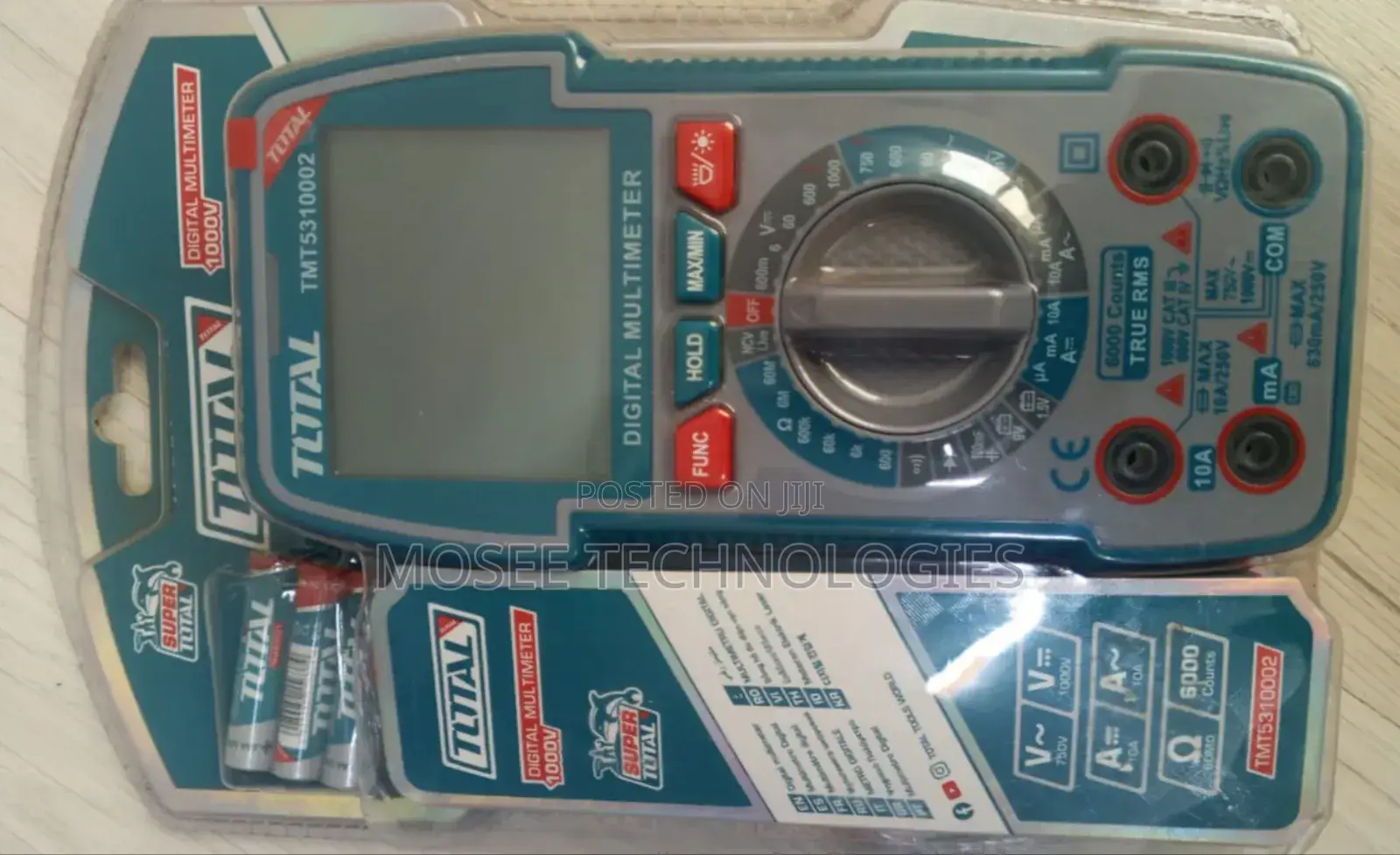 Total Digital Multimeter 1000V With True RMS and MAX/MIN Function
