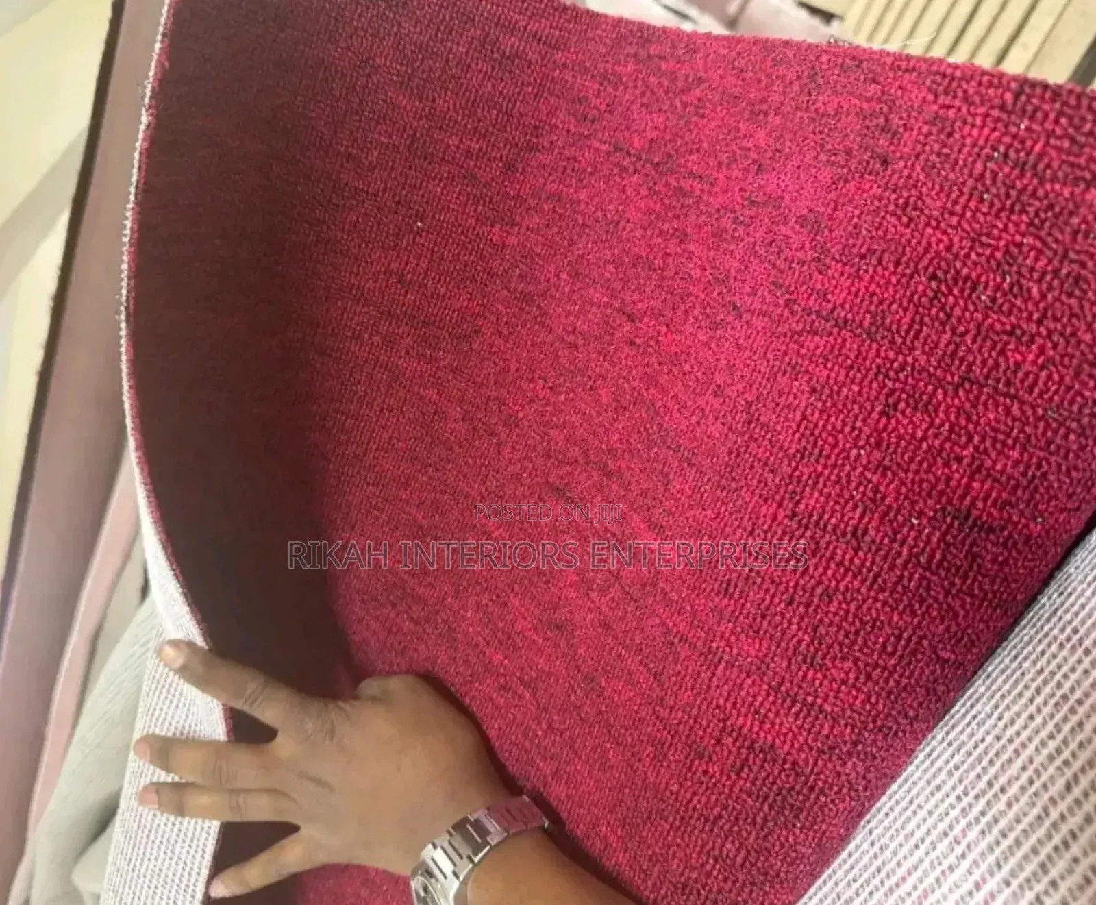 Wall to Wall Maroon Carpets Environmental Friendly Office Carpets