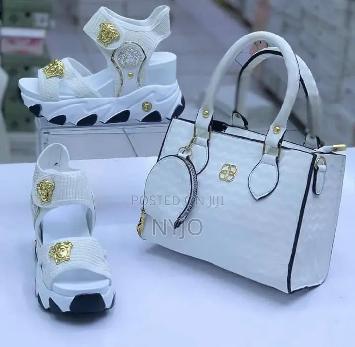 High End Pair With Opened Elevator Leather Pure White
