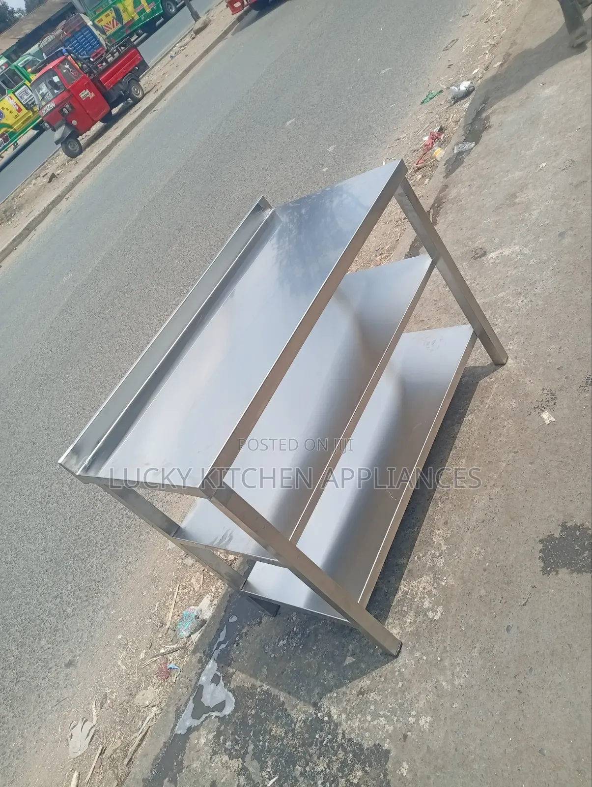 Heavy Duty Pure Stainless Double Under Shelves Table.