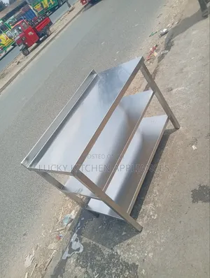 Heavy Duty Pure Stainless Double Under Shelves Table.