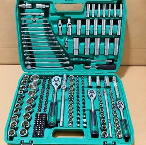 216-Piece Professional Mechanic's Socket Wrench and Hand Tool Set