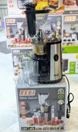 REKI Slow Juicer Cold Press Juice Extractor Nutrient Retention Fruit