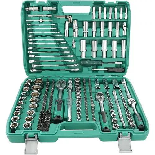 Professional Mechanic's Socket Wrench and Hand Tool Set