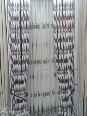 Navy Blue Elegant Curtains and Sheers for Offices