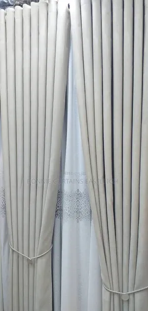 Cream Modern Elegant Curtains for Bedrooms