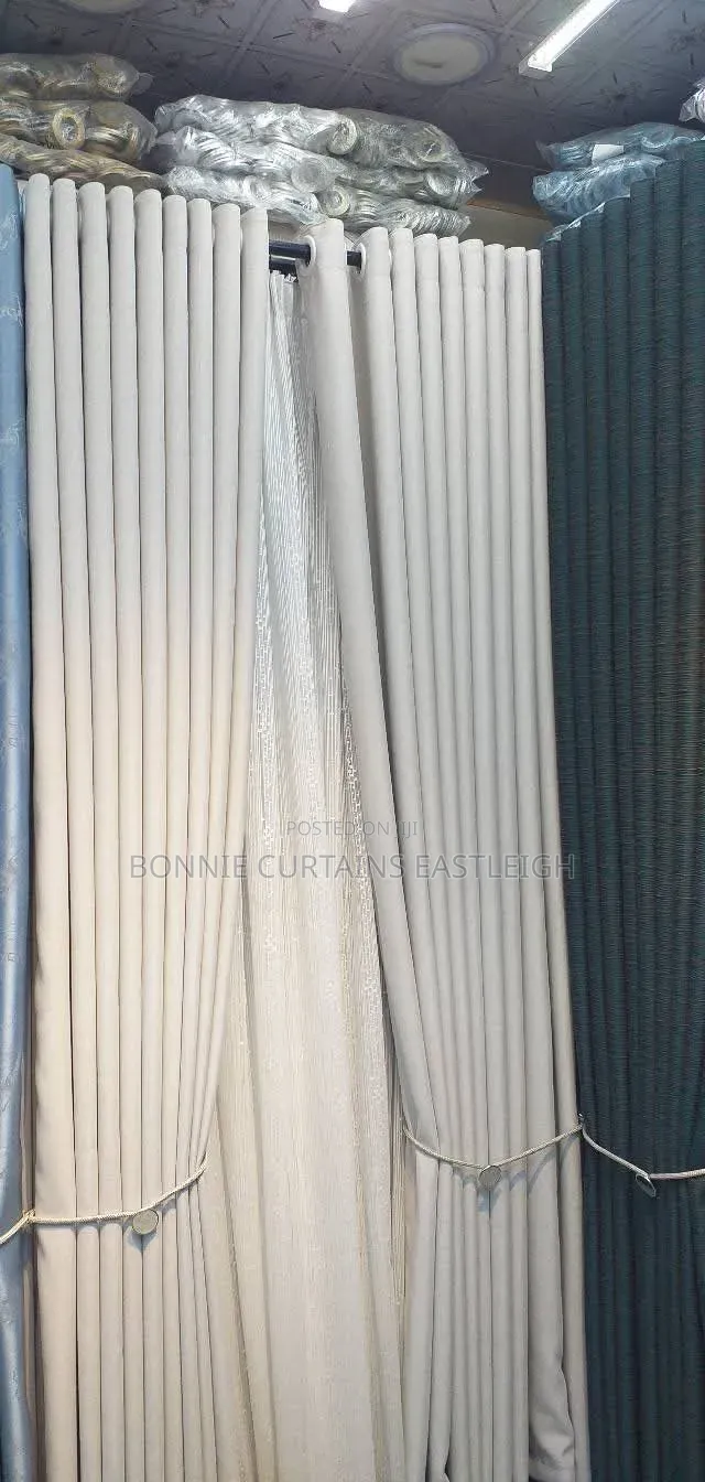 Cream Modern Elegant Curtains for Bedrooms