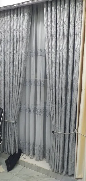 White Modern Curtains for Living Rooms and Dining Rooms