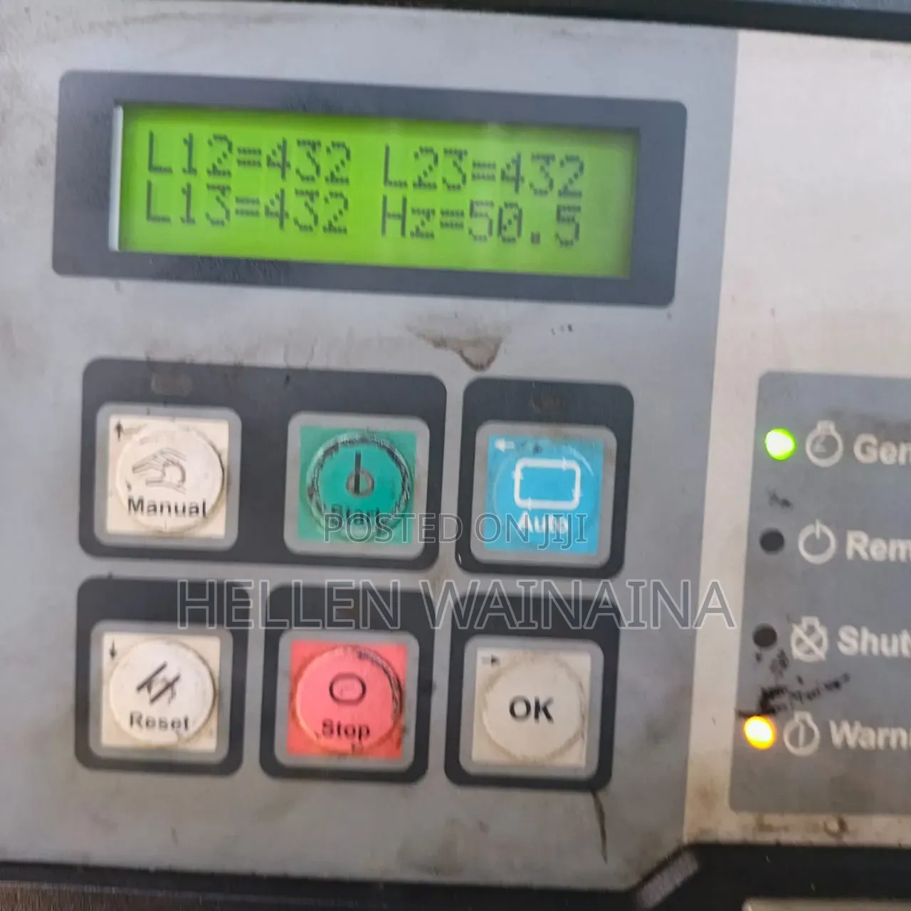 Cummins Generator 66KVA