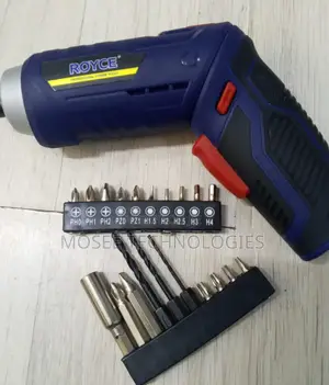 Royce Rechargeable Cordless Screwdriver With Bit Accessories