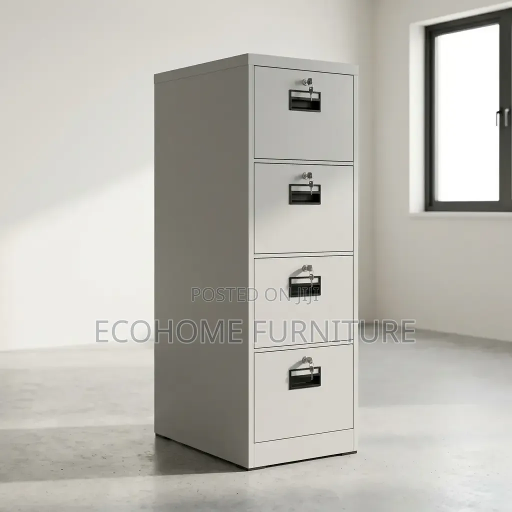 Filing Cabinet 4 Drawer Steel Office Document Storage