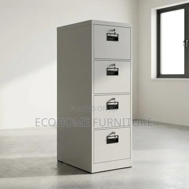Filing Cabinet 4 Drawer Steel Office Document Storage