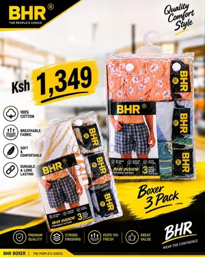 Pack of 3 PREMIUM Cotton Boxers