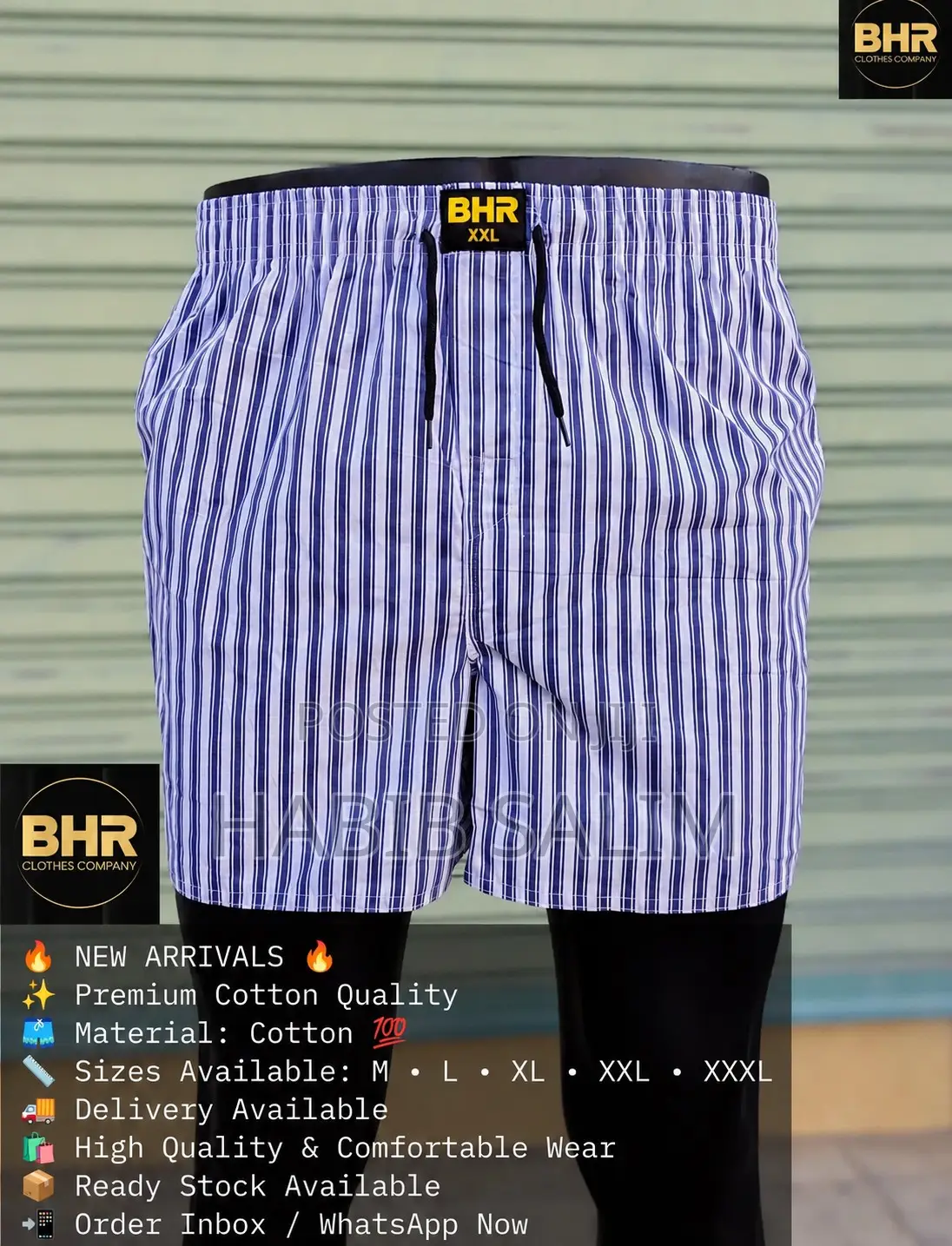 Pack of 3 PREMIUM Cotton Boxers